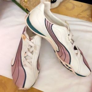 Puma Running shoes pink and white 9.5